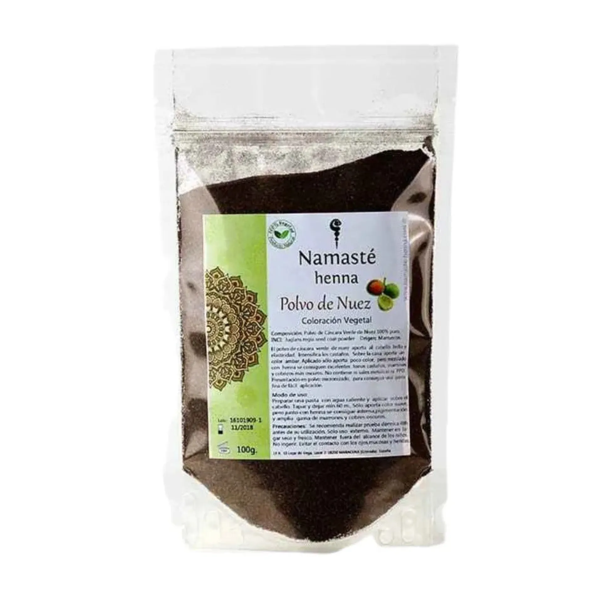 Henna En Polvo Nuez Namasté 100g
