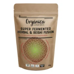 Herbal & Reishi Fusion Fermentados Bio -con Prebióticos, Probióticos, Postbióticos- 21g - Orgánica Superfoods
