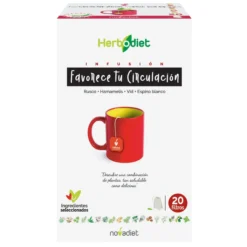 Herbodiet Favorece tu Circulación Novadiet, 20 bolsitas
