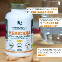 Hericium Bio, 37% Polisacáridos | 120 Cápsulas