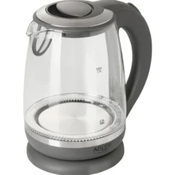 Hervidor Agua Eléctrico 2,0 Litros Jarra Cristal Inalámbrica Retroiluminada, Apagado Automático Adler Ad1286, 2200w
