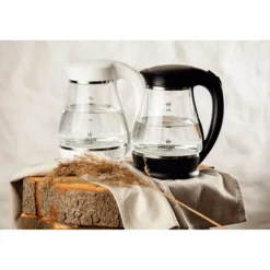 Hervidor Agua Eléctrico 1,7 Litros Jarra Cristal Inalámbrica Retroiluminada, Apagado Automático Adler Ad1274b, 2200w