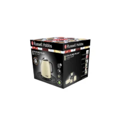 Hervidor De Agua Russell Hobbs 24994-70 Crema / Acero Inoxidable, 1,0 Litro