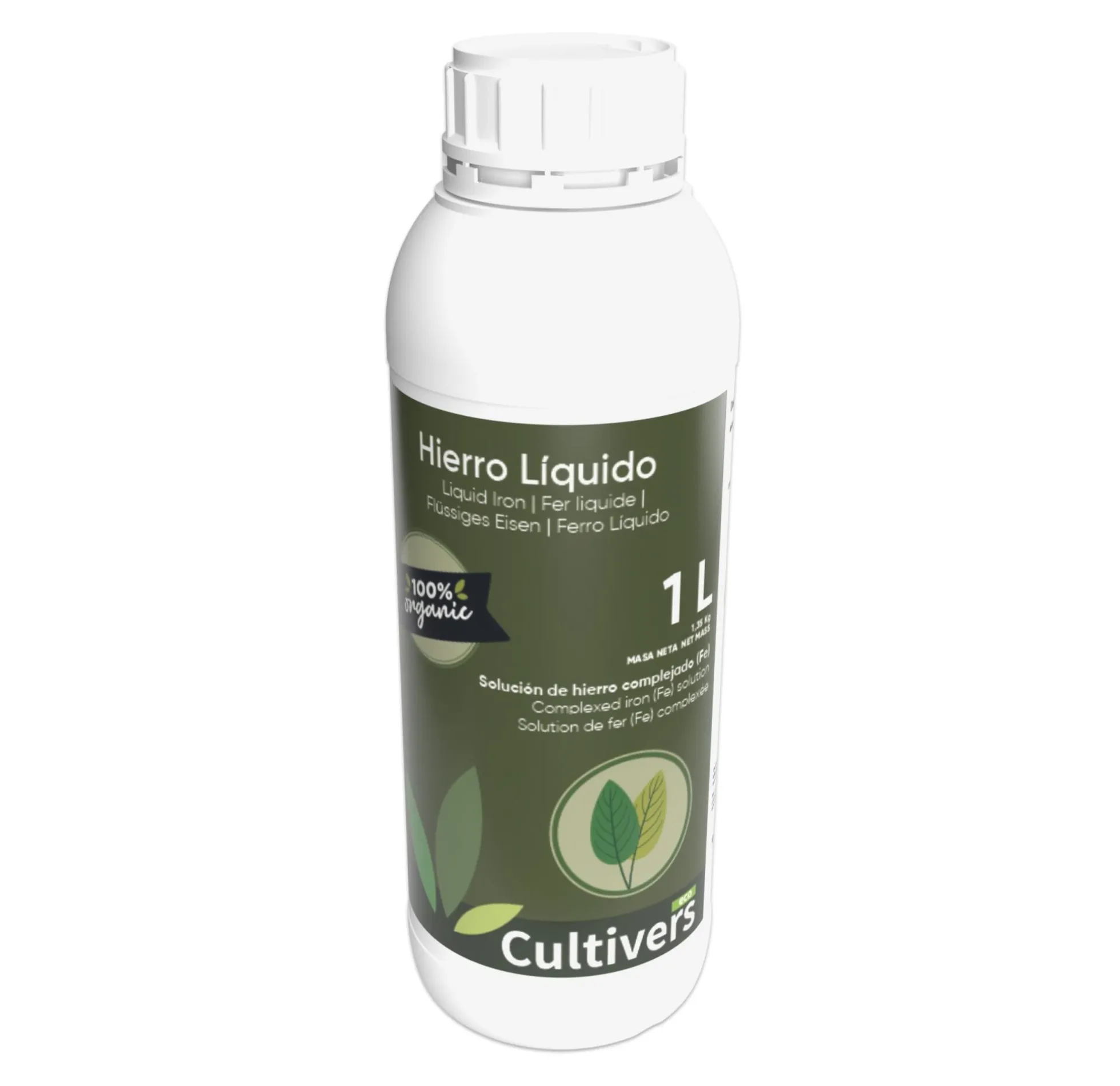 Hierro Liquido Para Plantas Cultivers 1 L