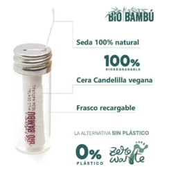 Hilo Dental de Seda Natural 30m Recargable
