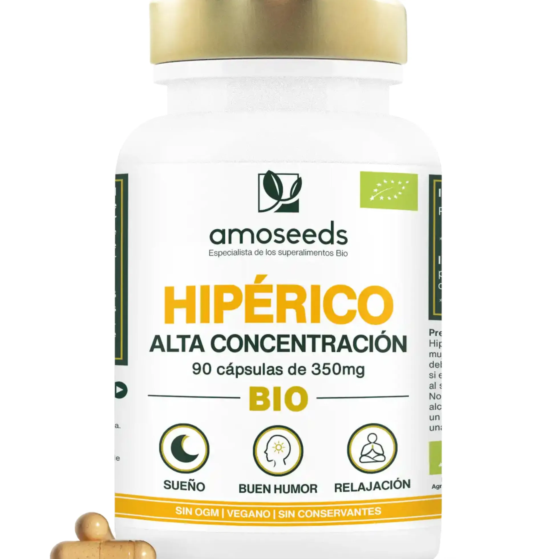 Hipérico Bio, Alta Concentración | 90 Cápsulas