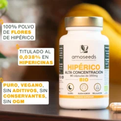 Hipérico Bio, Alta Concentración | 90 Cápsulas
