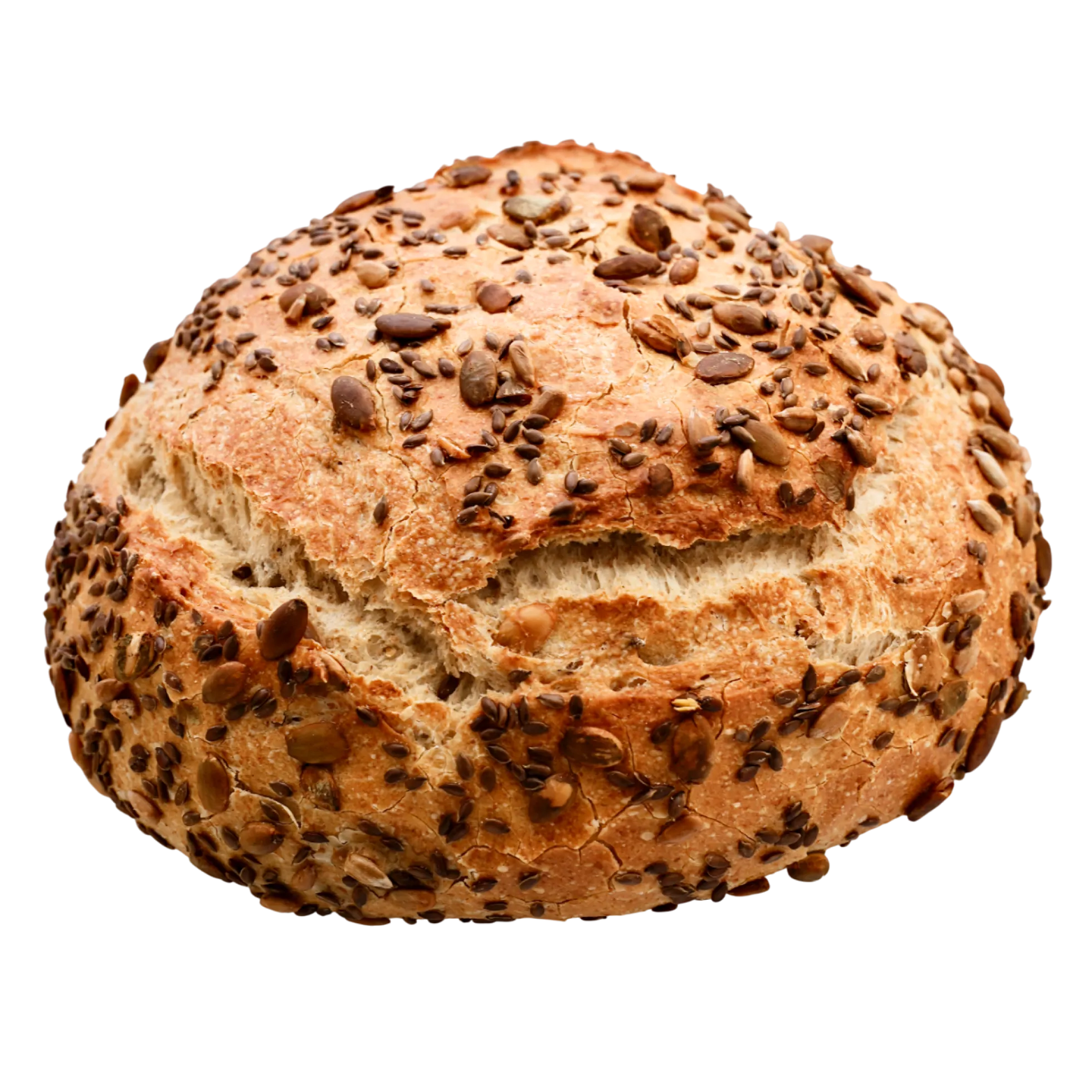 Hogaza de pan de espelta ecológica con semillas 500 g