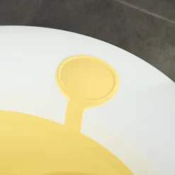 Homcom Bañera Plegable Bebé Recién Nacido Hasta 3 Años 35l Con Cojín Y Tapón