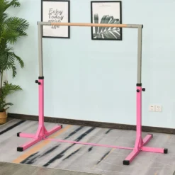 Homcom Barra De Gimnasia Para Niños De +3 Años Con Altura Ajustable 92-150 Cm