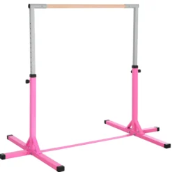 Homcom Barra De Gimnasia Para Niños De +3 Años Con Altura Ajustable 92-150 Cm