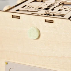 Homcom Calendario De Adviento Para Rellenar De Madera Con Luces Led Y 24 Cajones
