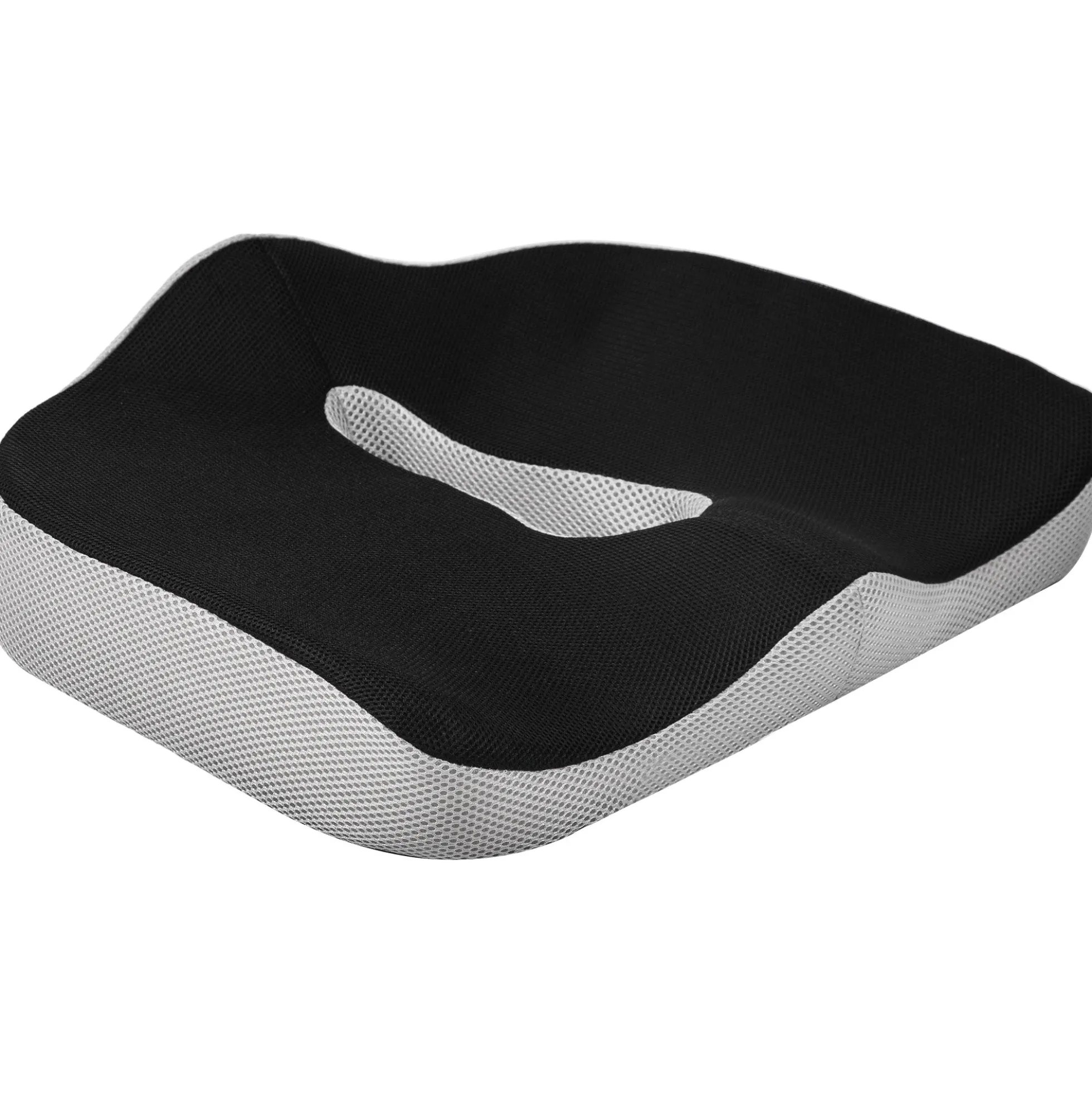 Homcom Cojín De Asiento De Espuma Viscoelástica Con Base Antideslizante Negro