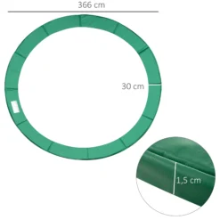 Homcom Cubierta Protectora Para Borde De Cama Elástica Trampolín Medidas
