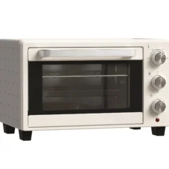 Homcom Horno Eléctrico De Sobremesa De 21l 1400w Con Temporizador Crema