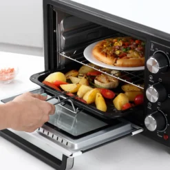Homcom Horno Eléctrico De Sobremesa 16l 1400w Con 3 Modos De Calor Y Termostato