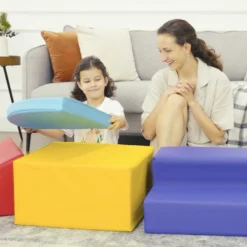 Homcom Juego De 4 Bloques Psicomotricidad Para Niños Multicolor