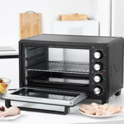 Homcom Mini Horno Eléctrico 32l 1600w 52,2x38,1x33,5 Cm Negro