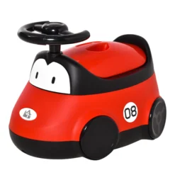 Homcom Orinal De Aprendizaje Para Bebé De 6-36 Meses Con Tapa Volante Fácil De