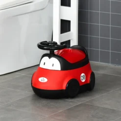 Homcom Orinal De Aprendizaje Para Bebé De 6-36 Meses Con Tapa Volante Fácil De