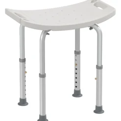 Homcom Taburete De Ducha Silla Baño Altura Regulable Patas Antideslizantes