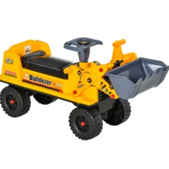 Homcom Tractor Infantil Sin Pedales Con Pala Excavadora Y Bocina 70x26x37cm