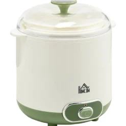 Homcom Yogurtera 20 W 1,5l Con Indicador De Encendido 19,5x17,5x21,4 Cm Blanco