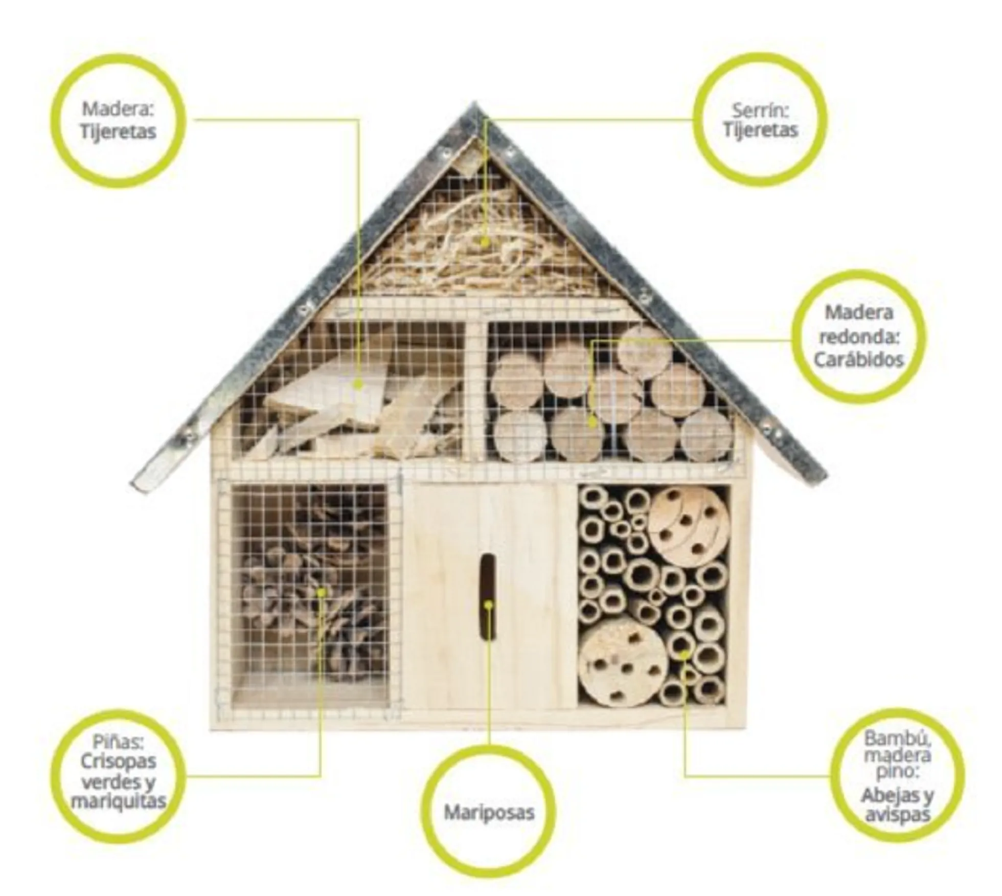 Hotel De Insectos Easy Bug 5040 De Madera Fsc