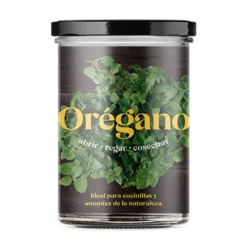 Huerto de Cocina de Orégano Kit de Cultivo con Semillas, Tarro Reutilizable y Sustrato | Regalo Original - Resetea