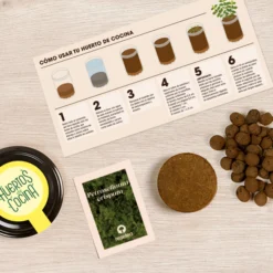 Huerto de Cocina de Perejil Kit de Cultivo con Semillas, Tarro Reutilizable y Sustrato | Regalo Original - Resetea