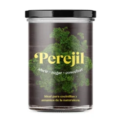 Huerto de Cocina de Perejil Kit de Cultivo con Semillas, Tarro Reutilizable y Sustrato | Regalo Original - Resetea