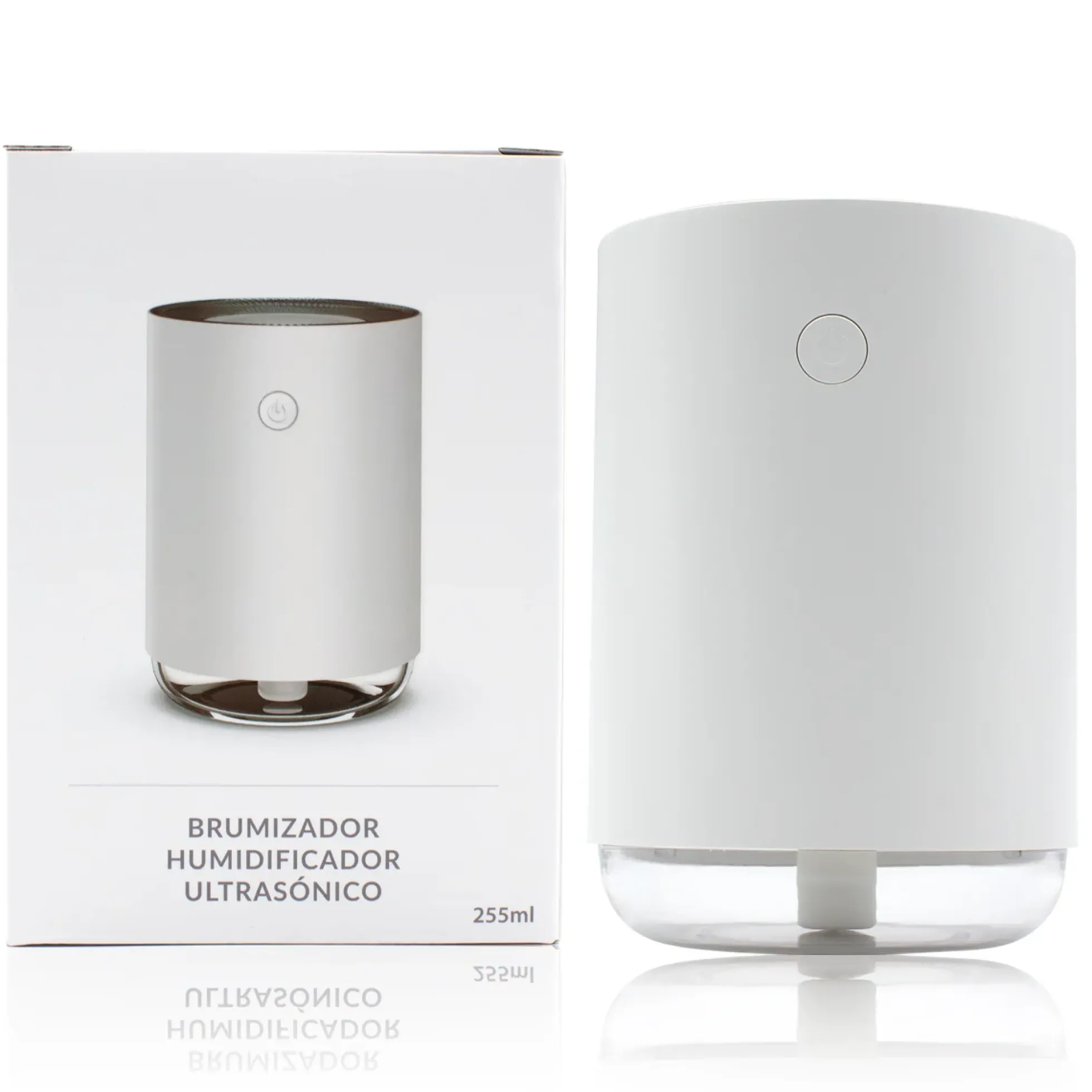 Humidificador Ultrasónico White SYS Aromas 255 ml | Brumizador, Luz LED y Apagado Automático | Esencias Hidrosolubles