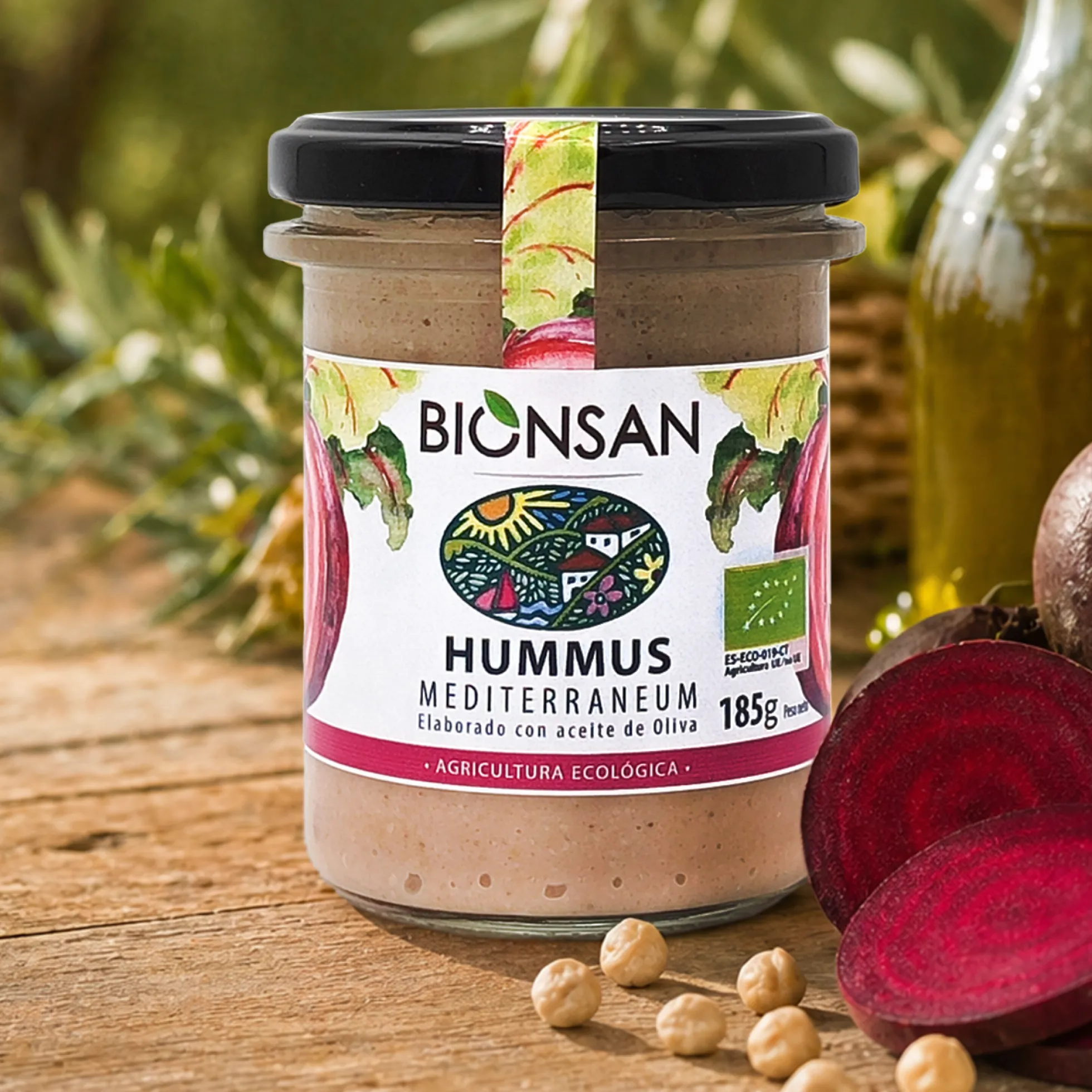 Hummus De Remolacha Mediterraneum Eco Bionsan 185g