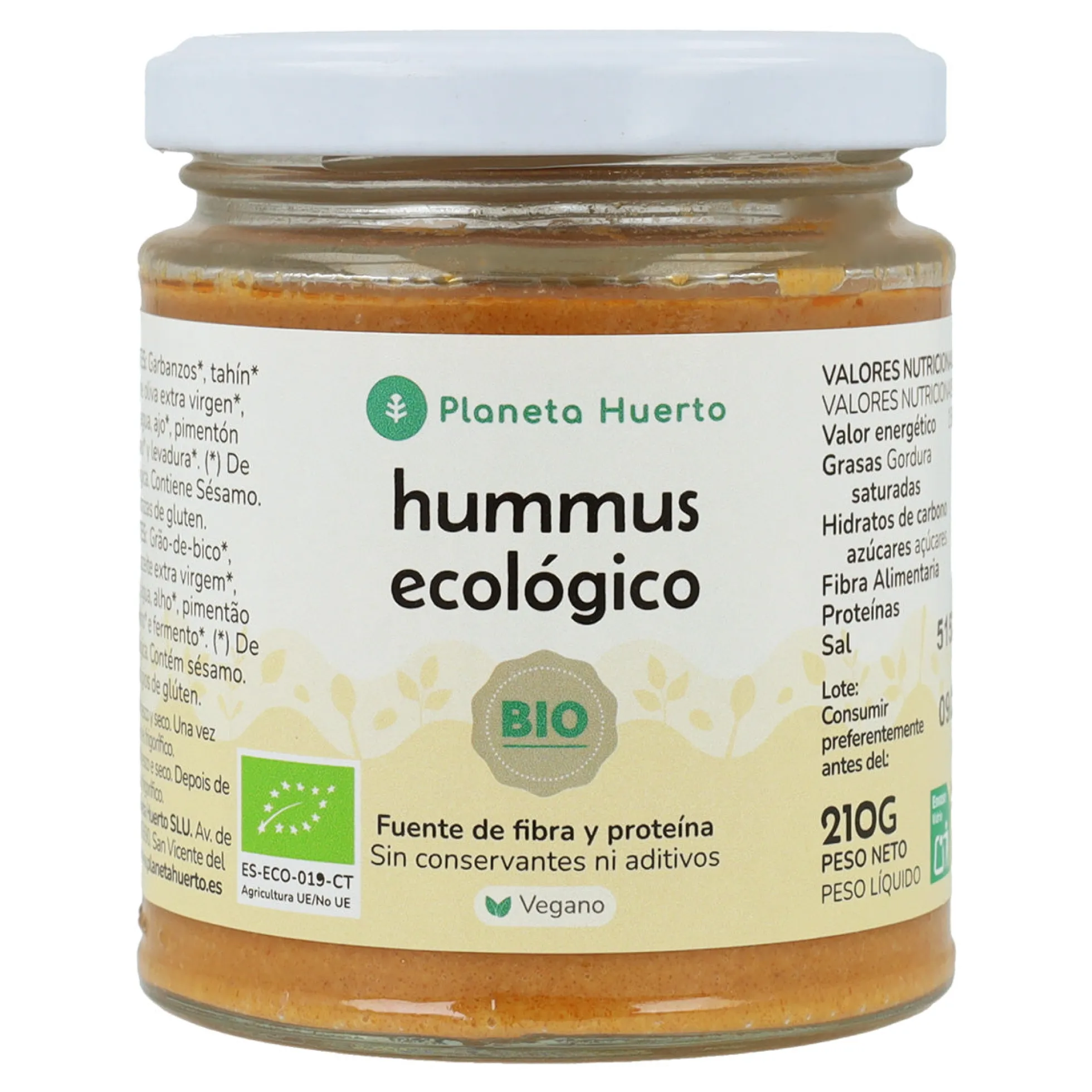 Hummus ECO Planeta Huerto 210 g
