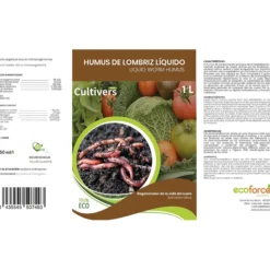 Humus De Lombriz Líquido Cultivers 10 L
