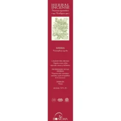 Incienso certificado BioAroma de Mirra 12 varillas