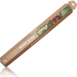 Incienso Natural Sándalo SYS Aromas | 20 Sticks | Aroma Especiado y Amaderado | Carbón Vegetal, Resinas y Bambú