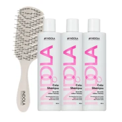 Indola Champú Color Pack 3 X 300 Ml + Peine Regalo| Protege El Color