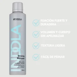 Indola Espuma De Fijación Fuerte Profesional 200ml