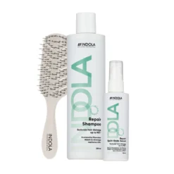 Indola Pack Reparación Y Hidratación – Champú + Tratamiento Puntas Abiertas Profesional – 300ml + 100ml