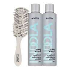 Indola Strong Mousse Pack 2 X 200 Ml + Peine Regalo | Fijación Fuerte