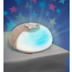 Infantino Luz Evolutiva Nocturna, Clip Para Cuna, Proyector De Estrella Y Luz De Mesa Con Melodías Y Sonidos, Gris