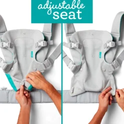 Infantino Mochila Portabebé Flip Convertible 4-en-1, Ergonómica Y Cómoda, Para Bebés De 3,6 A 14,5 Kg, Antracita