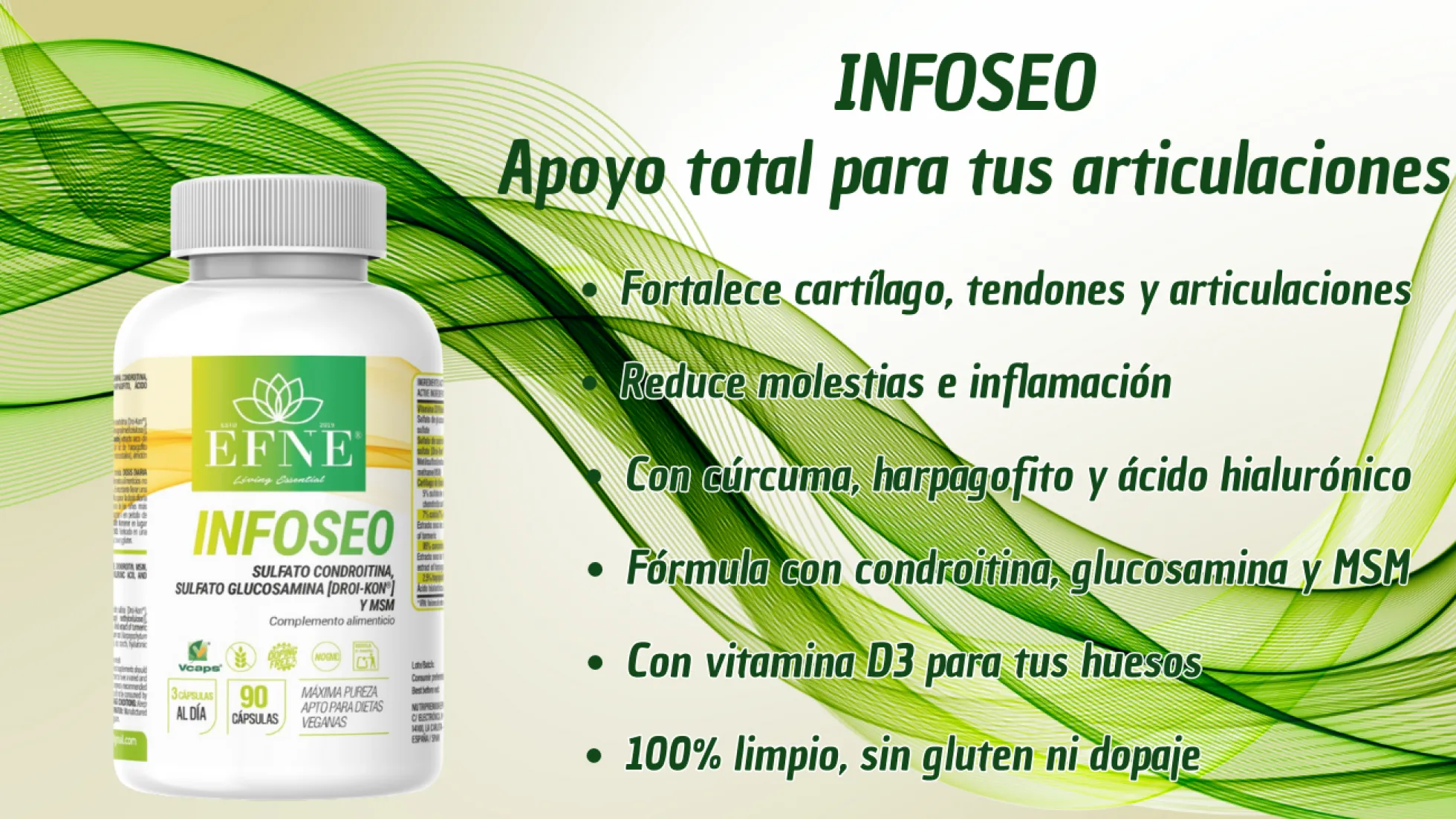 Infoseo Efne — 90 Cápsulas Articulaciones Y Cartílago