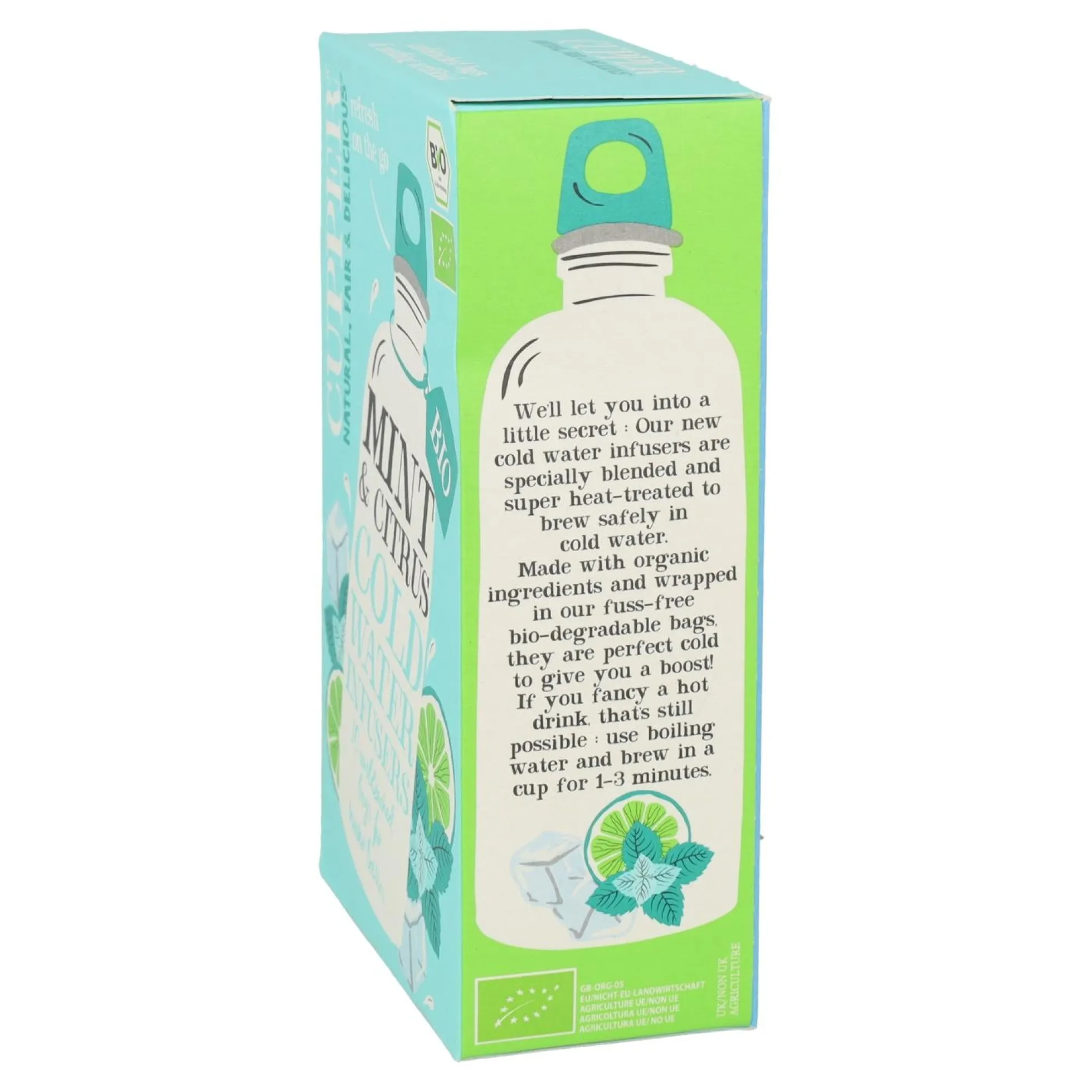 Infusión Fría de Menta y Cítricos Bio Cupper 10 Bolsas