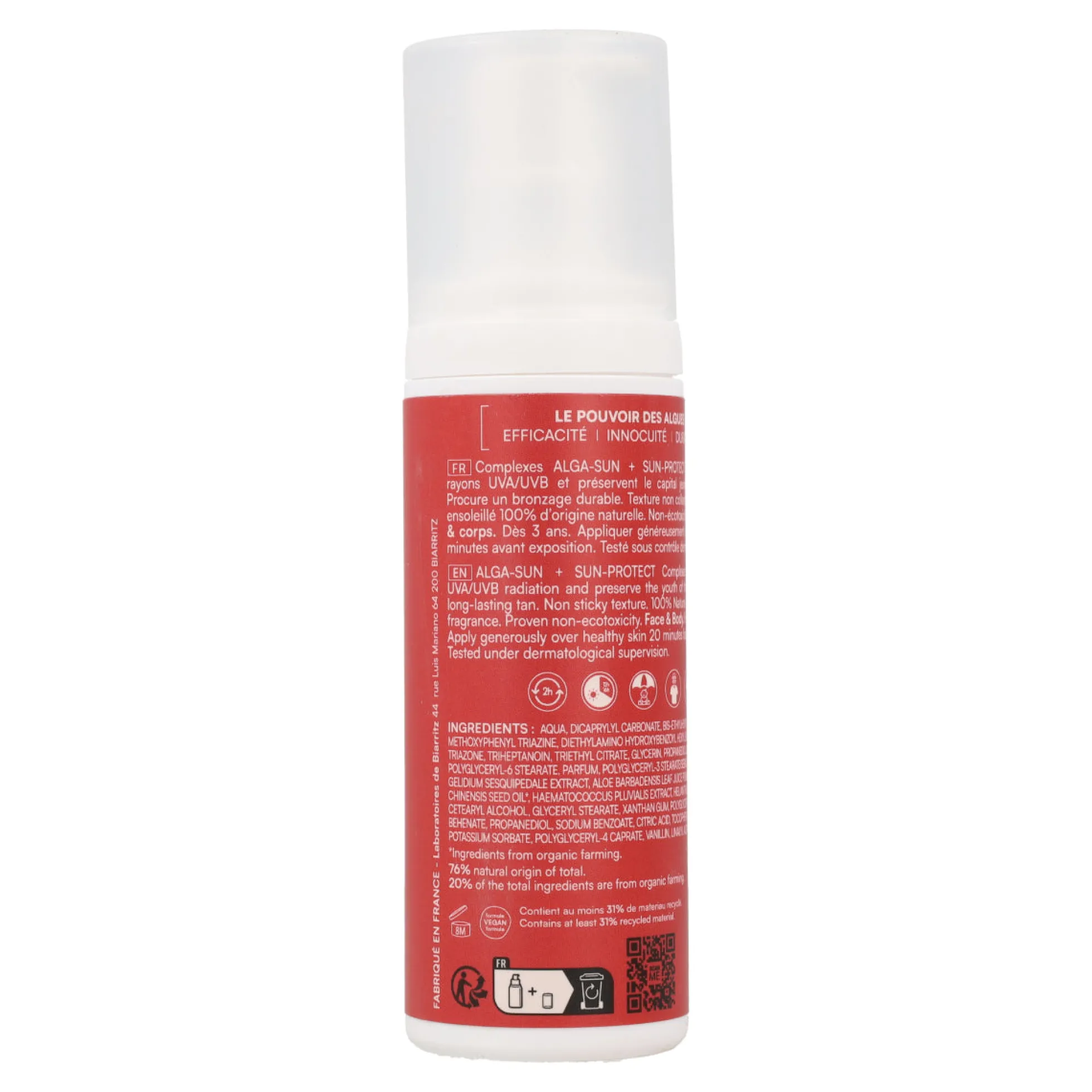 Invisible Sun Lotion Spf50 Biarritz 100 Ml