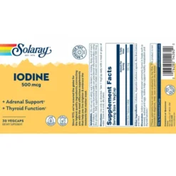 Iodine 500 MCG 30 cápsulas Solaray