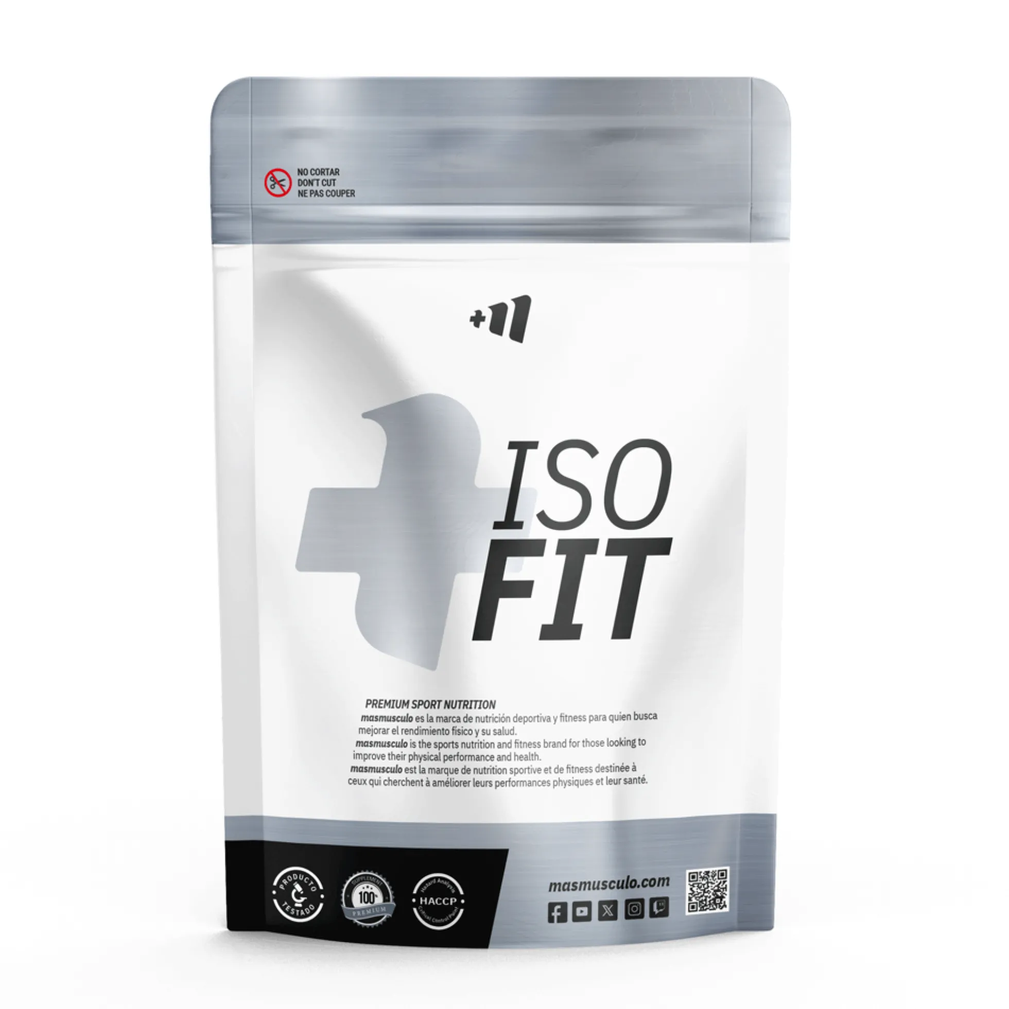 Iso Fit - 1kg - Chocolate Blanco - Aumenta La Masa Muscular - Masmusculo
