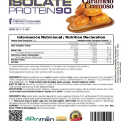 Isolate 90 Cfm - 500 G - Caramelo Cremoso - Aumenta La Masa Muscular - Masmusculo