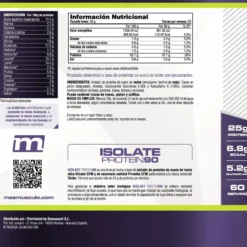 Isolate 90 Cfm - 1,8 Kg - Chocolate Con Leche - Aumenta La Masa Muscular - Masmusculo
